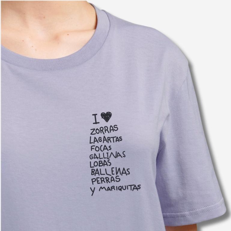 Imagen principal del producto Camiseta sostenible "I Love ..." | Algodón GOTS