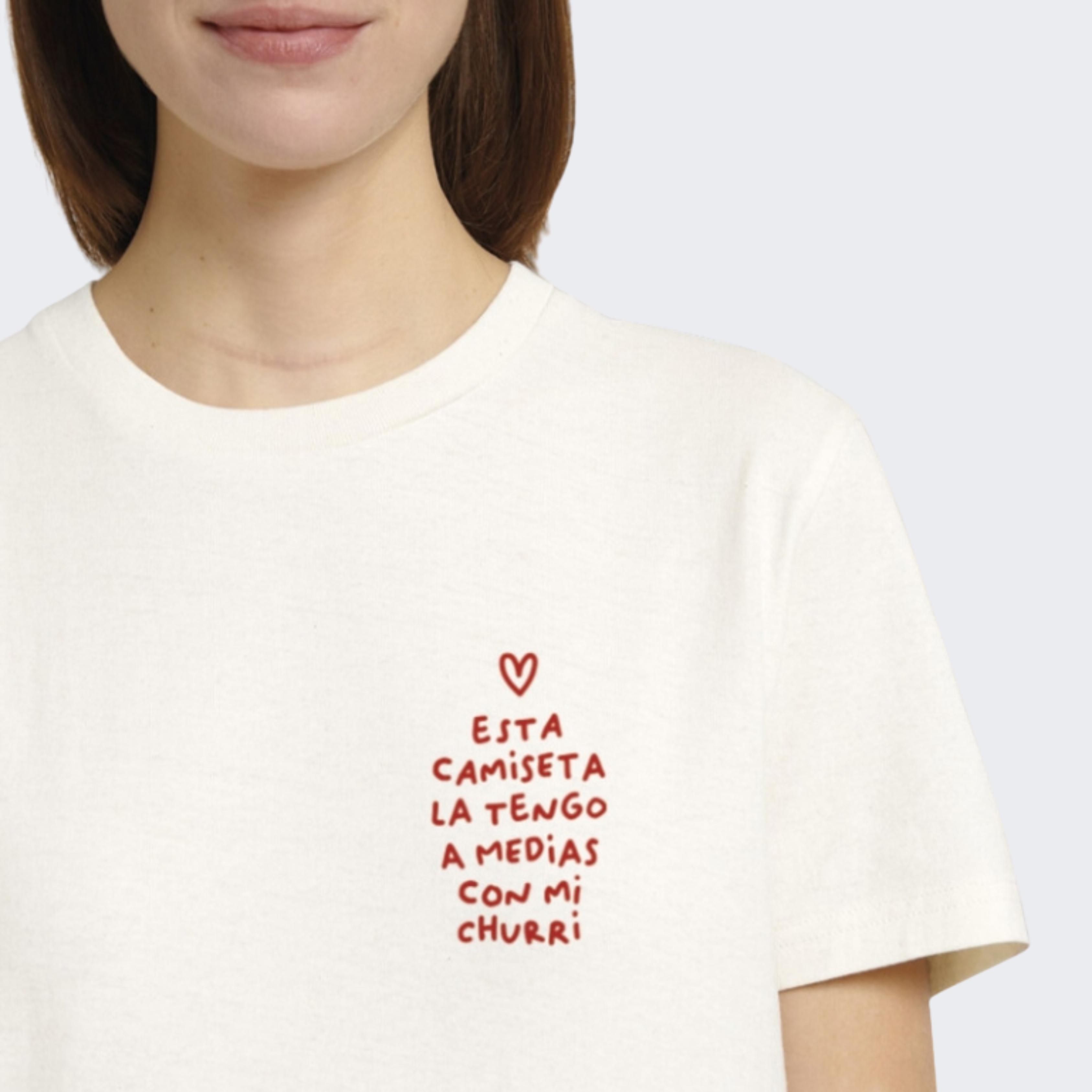 Imagen principal del producto Camiseta "Esta camiseta la tengo a medias con mi c...