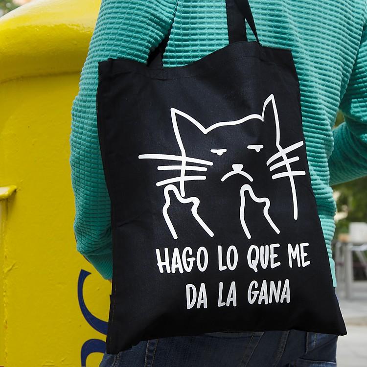 Imagen principal del producto Tote bag con gato macarra