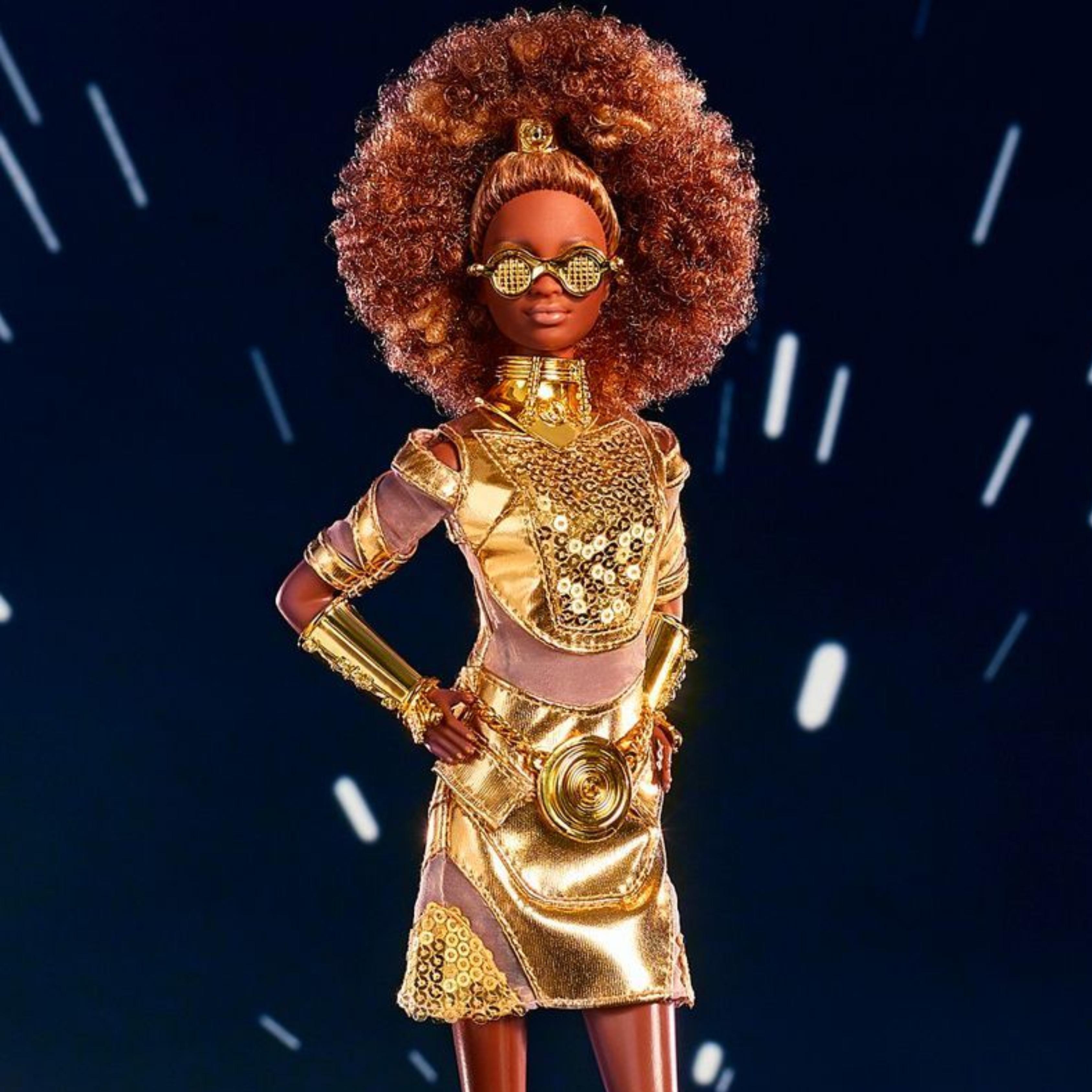 Imagen descriptiva del producto "Muñeca Barbie Colección STAR WARS C-3PO"