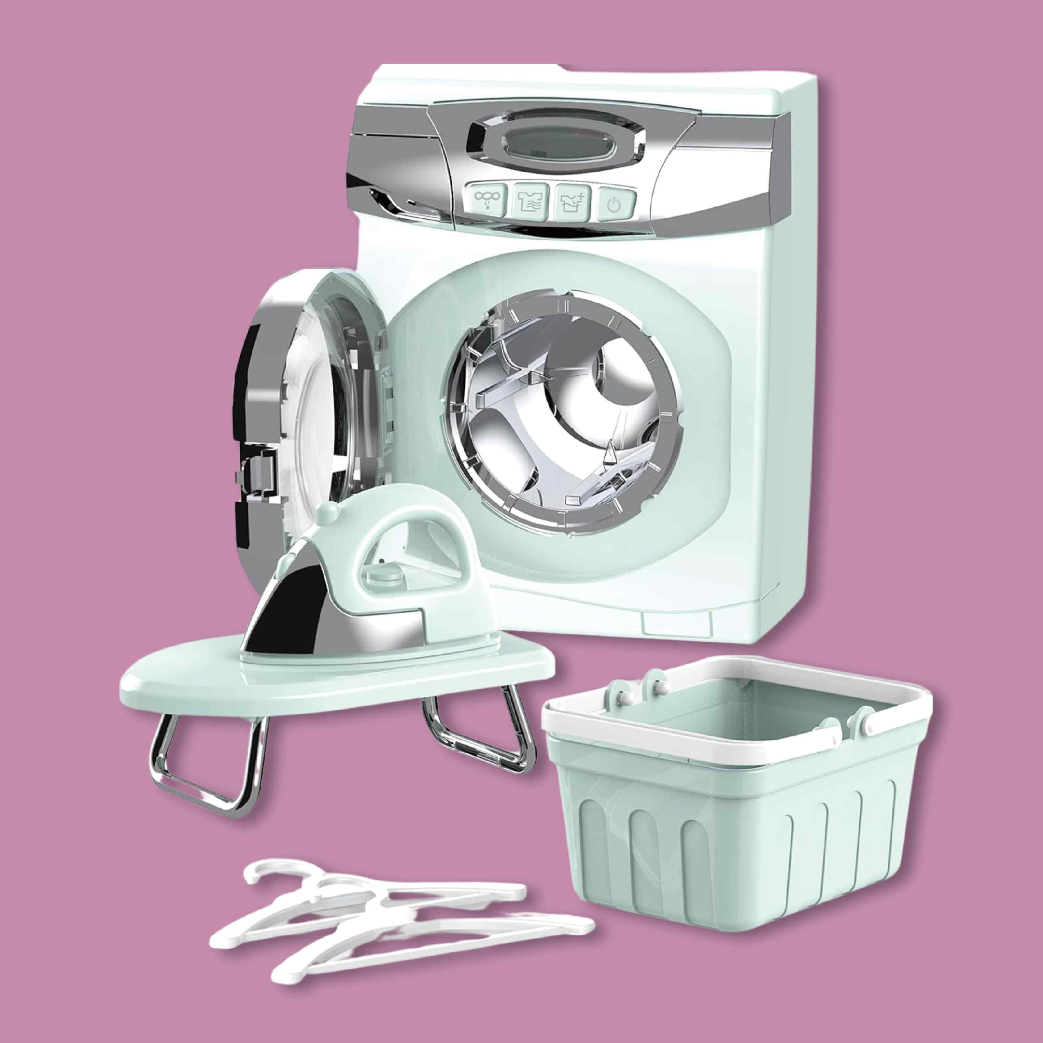 Imagen principal del producto Set infantil mini de lavadora y plancha