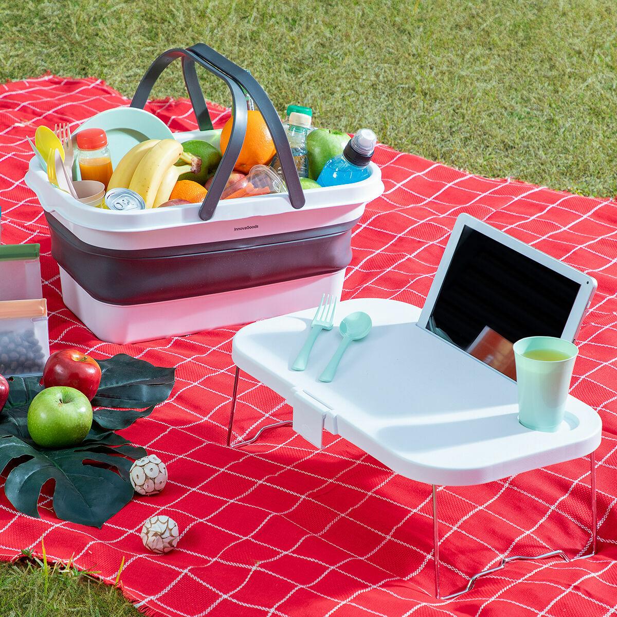 Imagen principal del producto Cesta de picnic plegable con Tapa-Mesa