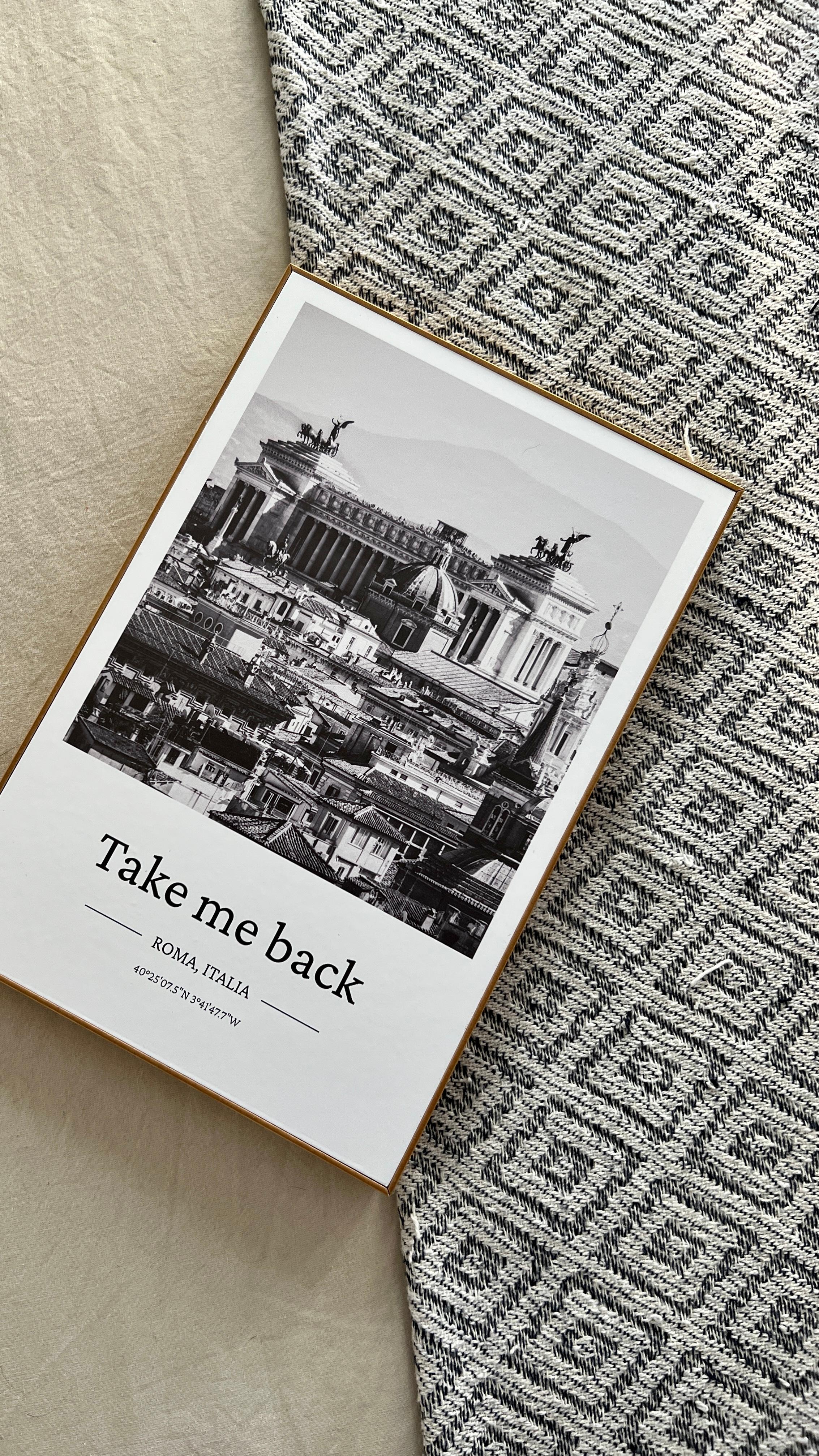 Imagen principal del producto Cuadro personalizado "Take me back"