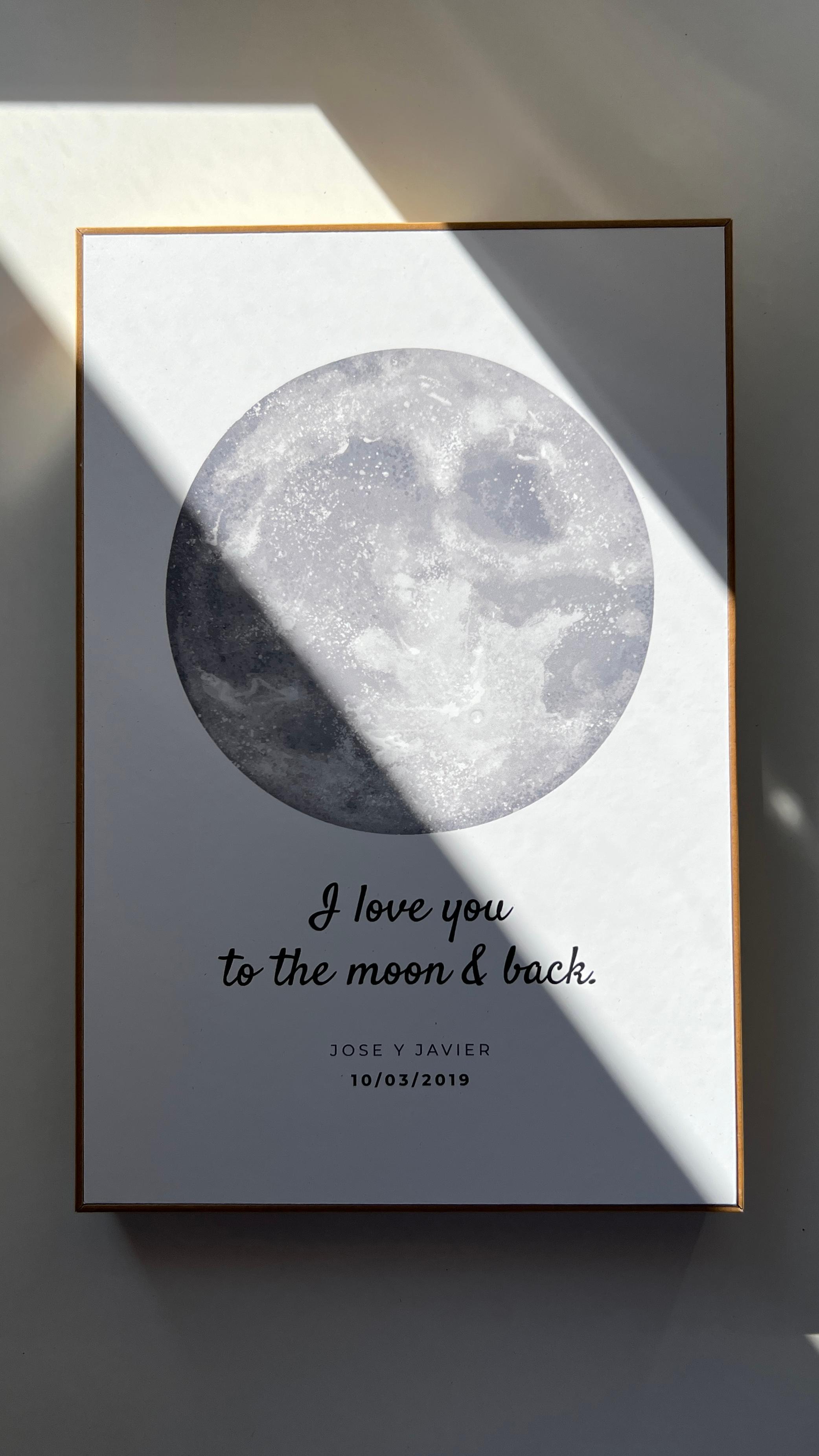 Imagen principal del producto Cuadro personalizado con la luna